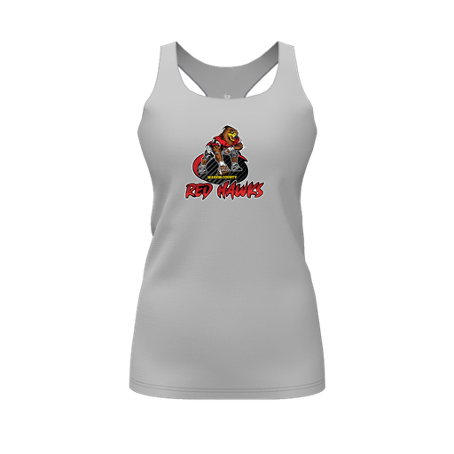 [FT0TRBGY-FYS-LOGO1] Decker Racerback Tank Top (Female Youth S, Gray, Logo 1)