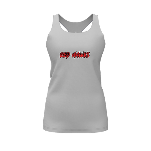 [FT0TRBGY-FYS-LOGO2] Decker Racerback Tank Top (Female Youth S, Gray, Logo 2)
