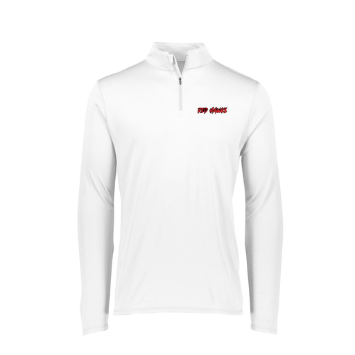 [FTLQFLWH-FAXS-LOGO2] Decker Women's Flex-Lite 1/4 Zip Shirt (Female Adult XS, White, Logo 2)