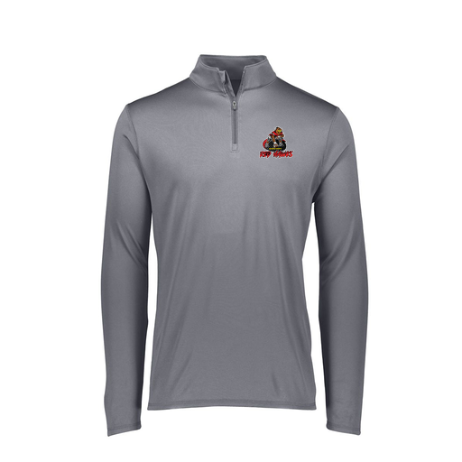 [FTLQFLGY-FAXS-LOGO1] Decker Women's Flex-Lite 1/4 Zip Shirt (Female Adult XS, Gray, Logo 1)