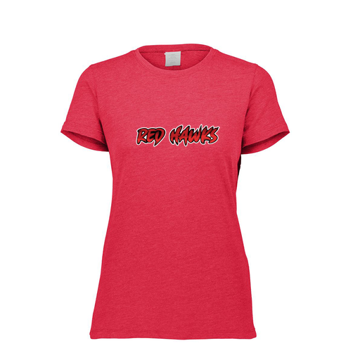 [FTSCUBRD-FAXS-LOGO2] Decker Women's Tri-Blend T-Shirt - Short Sleeve (Female Adult XS, Red, Logo 2)
