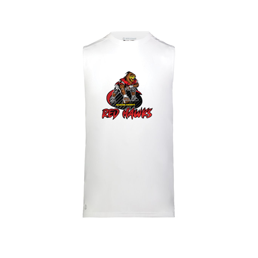 [222593.005.S-LOGO1] Men's CoolDry TankTop (Adult S, White, Logo 1)