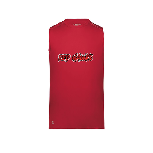 [222593.083.S-LOGO2] Men's CoolDry TankTop (Adult S, Red, Logo 2)