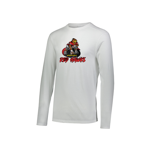 [FTLCUBWH-YS-LOGO1] Decker Youth Tri-Blend T-Shirt - Long Sleeve (Youth S, White, Logo 1)